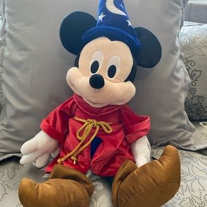 Large Mickey Mouse plush with tag